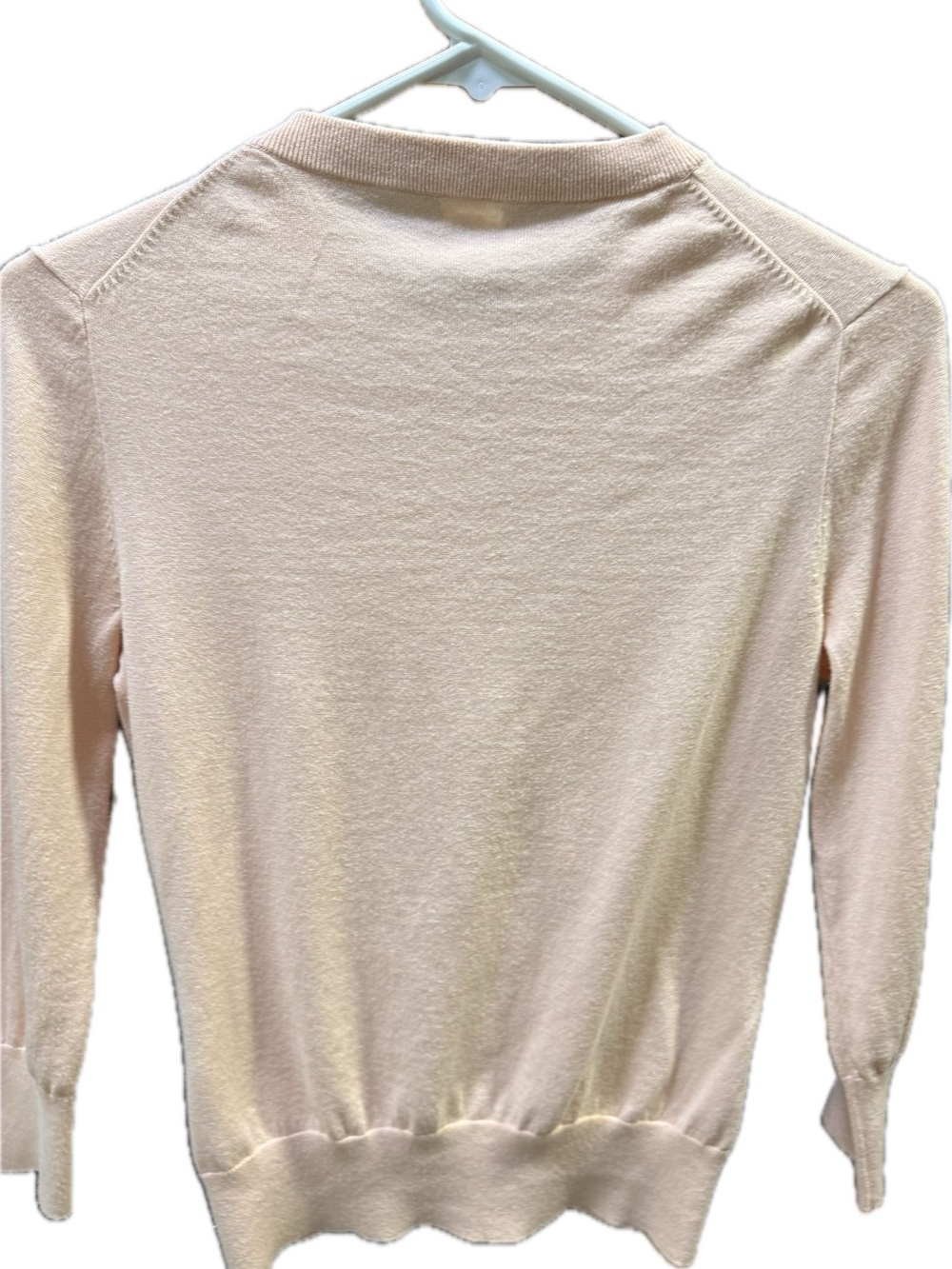 J. Crew Peach Button-Front Crewneck Cardigan - Picture 5 of 6